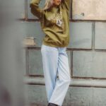 Z0ZR08918 Light Blue Women Weellow Denim Pants Volcom Clothing