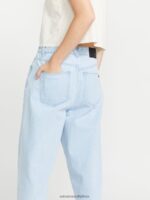 Z0ZR08918 Light Blue Women Weellow Denim Pants Volcom Clothing - Image 3