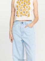 Z0ZR08918 Light Blue Women Weellow Denim Pants Volcom Clothing - Image 9