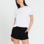 Z0ZR08920 Black Out Women Sunday Strut Shorts Volcom Clothing