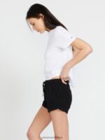 Z0ZR08920 Black Out Women Sunday Strut Shorts Volcom Clothing - Image 3