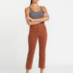 Z0ZR08923 Nutmeg Women Stoned Straight Pants Volcom Clothing