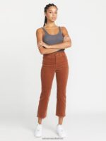 Z0ZR08923 Nutmeg Women Stoned Straight Pants Volcom Clothing