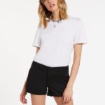 Z0ZR08927 Black Women Frochickie Shorts Volcom Clothing