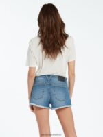 Z0ZR08930 Jasper Blue Women Stoney Stretch Shorts Volcom Clothing - Image 12