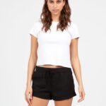 Z0ZR08931 Black Out Women Strutin Stone Shorts Volcom Clothing