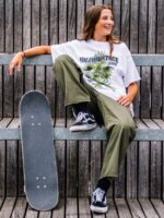 Z0ZR08932 Military Women Thisthatthem Skate Pants Volcom Clothing