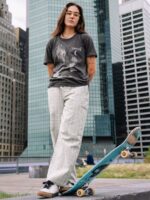 Z0ZR08936 Sand Women Thisthatthem Skate Pants Volcom Clothing - Image 23