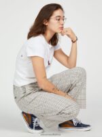 Z0ZR08936 Sand Women Thisthatthem Skate Pants Volcom Clothing - Image 24