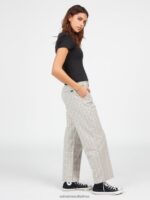 Z0ZR08936 Sand Women Thisthatthem Skate Pants Volcom Clothing - Image 4