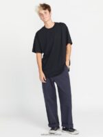 Z0ZR08937 Midnight Blue Women Thisthatthem Skate Pants Volcom Clothing - Image 24