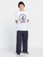 Z0ZR08937 Midnight Blue Women Thisthatthem Skate Pants Volcom Clothing - Image 25