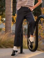 Z0ZR08937 Midnight Blue Women Thisthatthem Skate Pants Volcom Clothing - Image 9