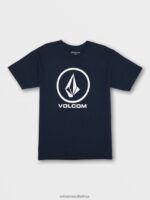 Z0ZR0893 Navy Men Crisp Stone Short Sleeve Tee Volcom Clothing