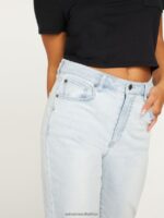 Z0ZR08940 Allover Stone Light Women Stone Step High Rise Pants Volcom Clothing - Image 3