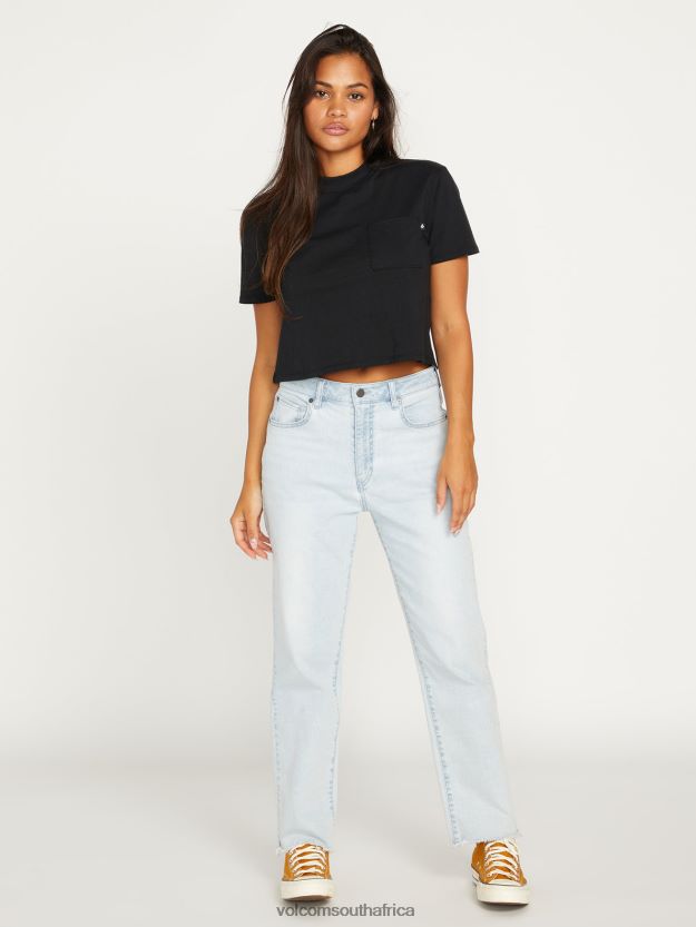 Z0ZR08940 Allover Stone Light Women Stone Step High Rise Pants Volcom Clothing - Image 4