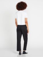 Z0ZR08941 Black Women Frochickie Trousers Volcom Clothing - Image 11