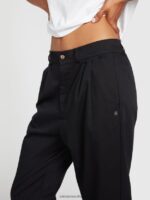 Z0ZR08941 Black Women Frochickie Trousers Volcom Clothing - Image 6
