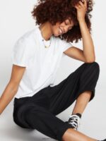 Z0ZR08941 Black Women Frochickie Trousers Volcom Clothing - Image 9