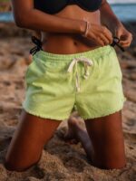 Z0ZR08944 Island Green Women Strutin Stone Shorts Volcom Clothing