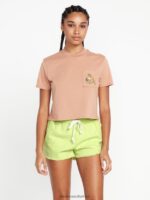 Z0ZR08944 Island Green Women Strutin Stone Shorts Volcom Clothing - Image 3