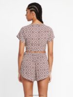 Z0ZR08946 Slate Grey Women Retrospectacle Shorts Volcom Clothing - Image 8