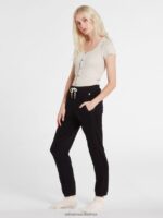 Z0ZR08947 Black Women Lived in Lounge Fleece Pants Volcom Clothing - Image 4