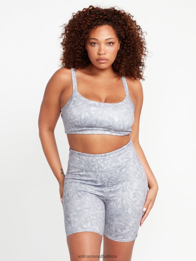 Z0ZR08951 Moonbeam Women Lived in Lounge Bike Shorts Volcom Clothing - Image 3