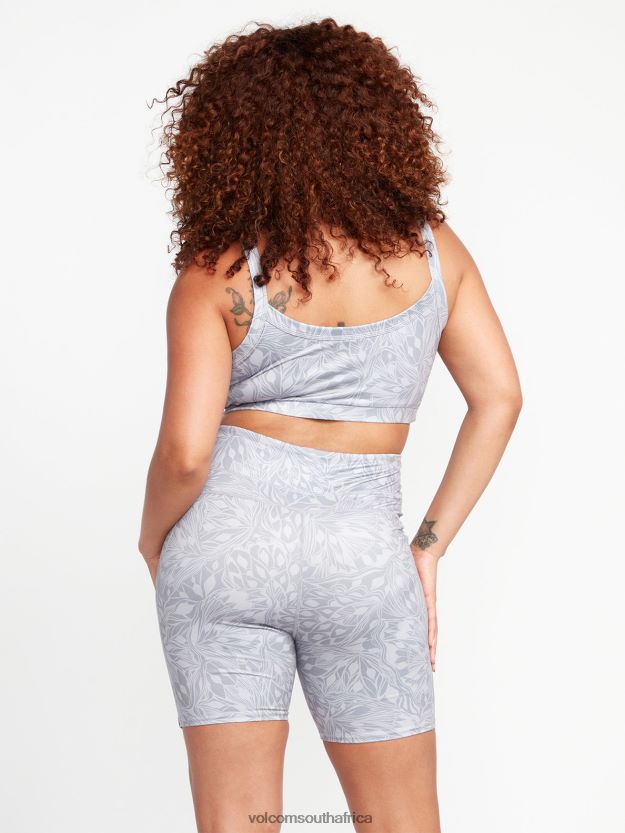 Z0ZR08951 Moonbeam Women Lived in Lounge Bike Shorts Volcom Clothing - Image 4
