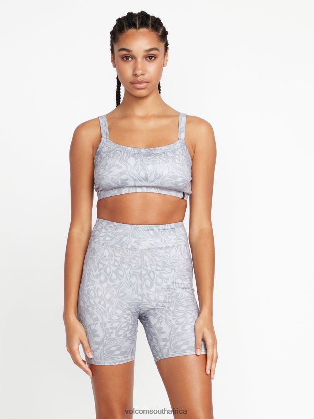 Z0ZR08951 Moonbeam Women Lived in Lounge Bike Shorts Volcom Clothing - Image 1