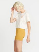Z0ZR08952 Dijon Women Lived In Bike Shorts Volcom Clothing - Image 9