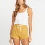 Z0ZR08953 Dijon Women Lived in Lounge Fleece Shorts Volcom Clothing