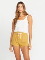 Z0ZR08953 Dijon Women Lived in Lounge Fleece Shorts Volcom Clothing