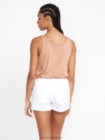 Z0ZR08955 White Women Frochickie Shorts Volcom Clothing - Image 2