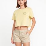 Z0ZR08956 Oxford Tan Women Frochickie Shorts Volcom Clothing