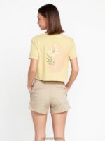 Z0ZR08956 Oxford Tan Women Frochickie Shorts Volcom Clothing - Image 3