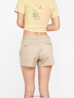 Z0ZR08956 Oxford Tan Women Frochickie Shorts Volcom Clothing - Image 9