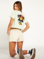 Z0ZR08958 Sand Women Stoney Stretch Shorts Volcom Clothing - Image 8