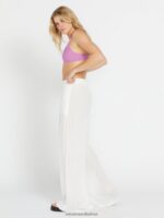 Z0ZR08959 Star White Women Stoneshine Junki Pants Volcom Clothing - Image 2