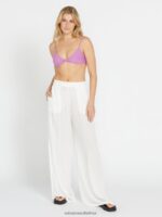 Z0ZR08959 Star White Women Stoneshine Junki Pants Volcom Clothing - Image 5
