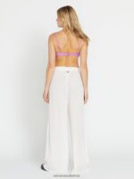 Z0ZR08959 Star White Women Stoneshine Junki Pants Volcom Clothing - Image 6