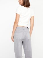 Z0ZR08961 Moonbeam Women Stone Step High Rise Pants Volcom Clothing - Image 6