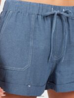 Z0ZR08963 Flight Blue Women Sunday Strut Shorts Volcom Clothing - Image 6