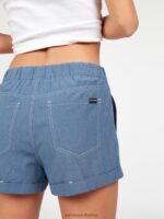 Z0ZR08963 Flight Blue Women Sunday Strut Shorts Volcom Clothing - Image 9