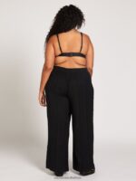 Z0ZR08964 Black Women Sun Spent Pants Plus Size Volcom Clothing - Image 2