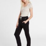 Z0ZR08965 Black Women Lived In Lounge Fleece Pants Volcom Clothing