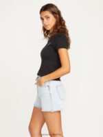 Z0ZR08967 Allover Stone Light Women Stone Step Hirise Shorts Volcom Clothing - Image 6