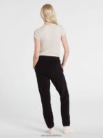 Z0ZR08969 Black Women Lived In Lounge Fleece Pant Volcom Clothing - Image 6