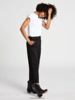 Z0ZR08970 Black Women Whawhat Chino Pants Volcom Clothing - Image 11