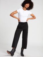 Z0ZR08970 Black Women Whawhat Chino Pants Volcom Clothing - Image 9